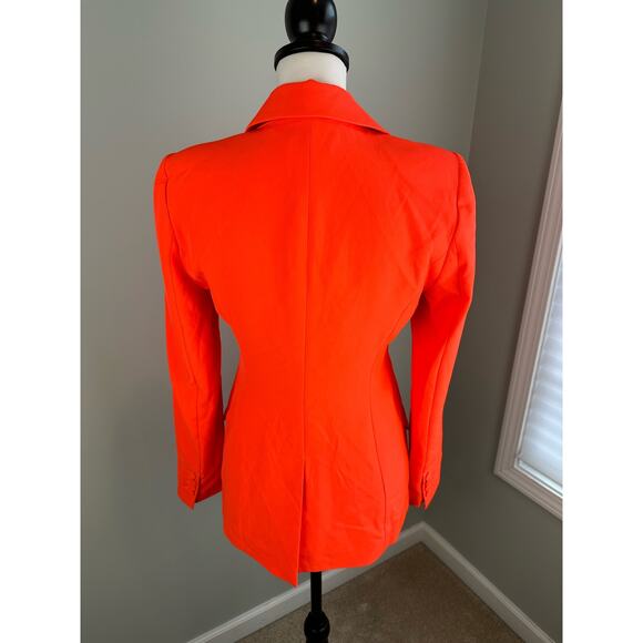 NWT Generation Love Hudson Crepe Blazer - Papaya - Small - Picture 6 of 9